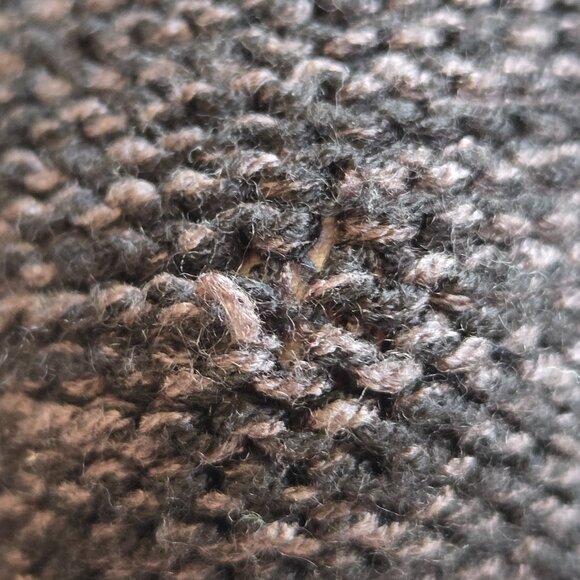 Marled Cashmere Black + Grey Scarf FLAW - Picture 14 of 15